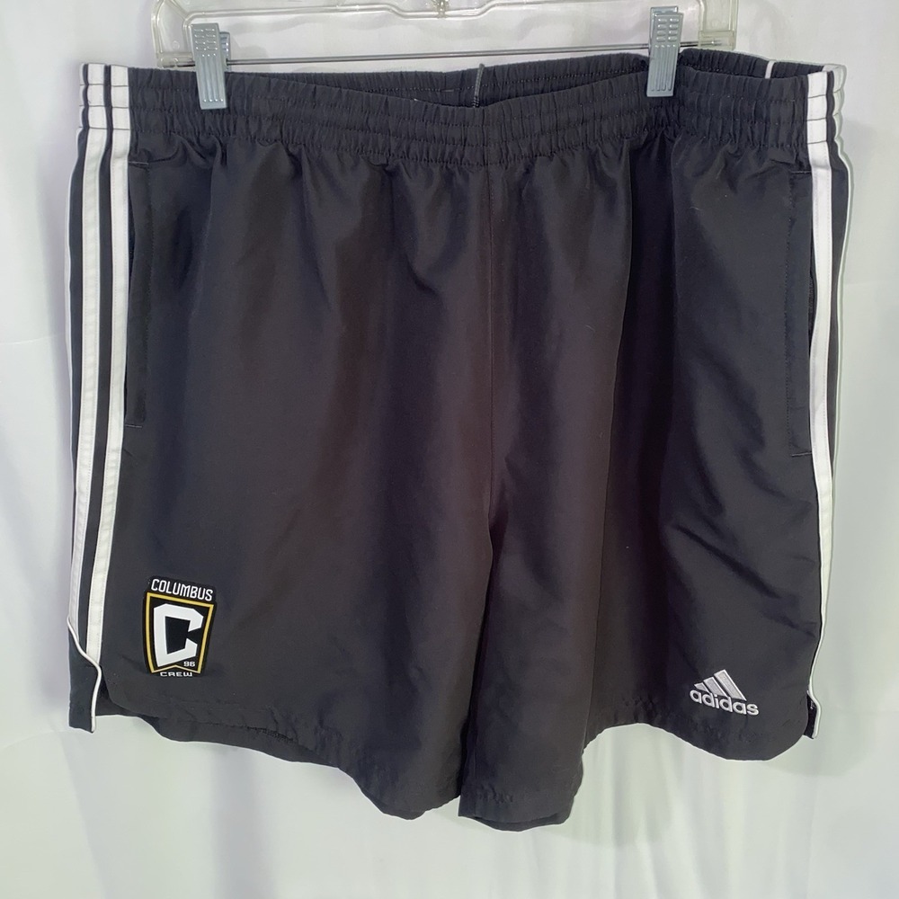 Adidas Columbus Crew MLS Soccer Shorts Mens 2XL Athletic Training Pockets